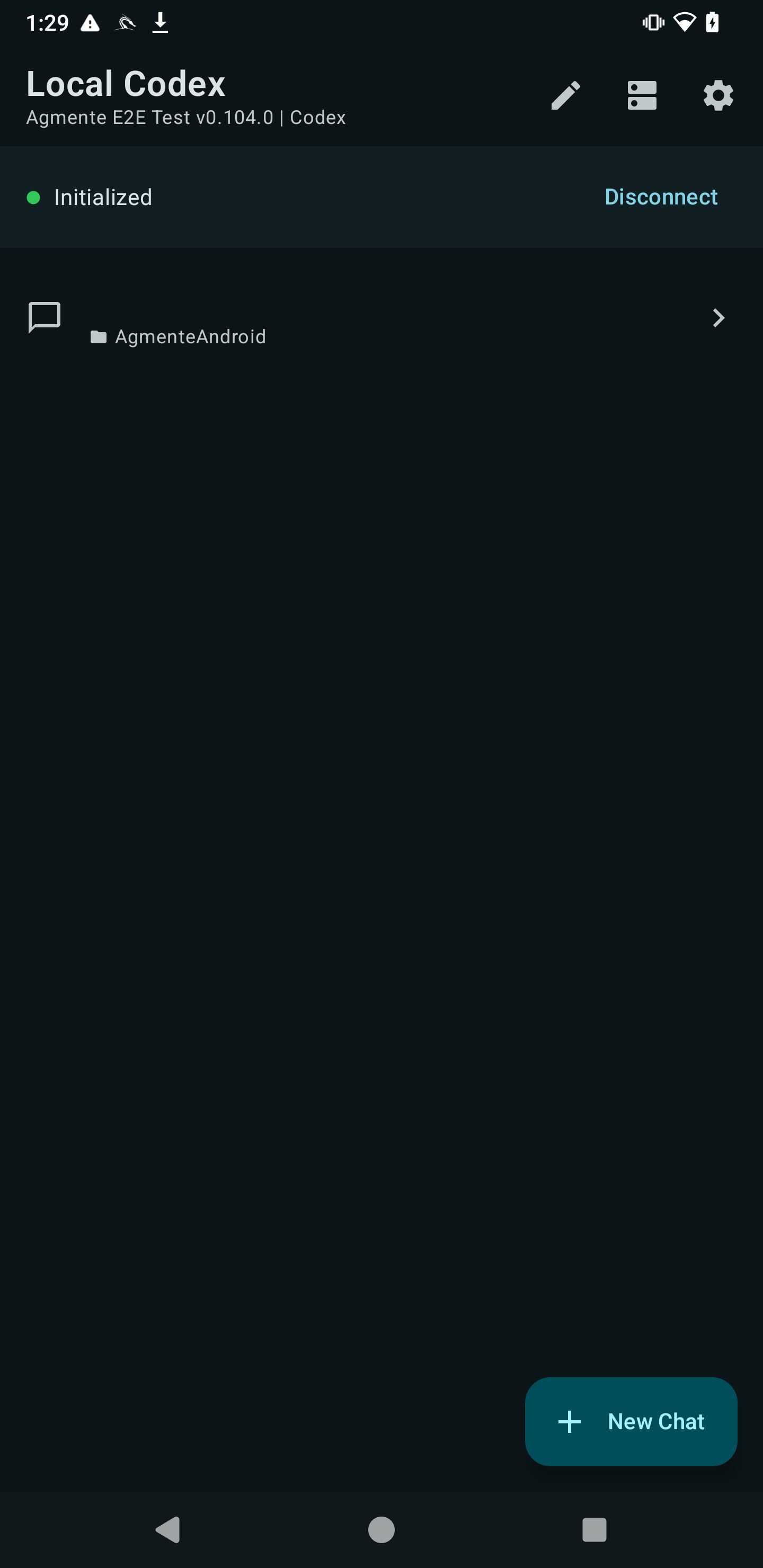 Android session list