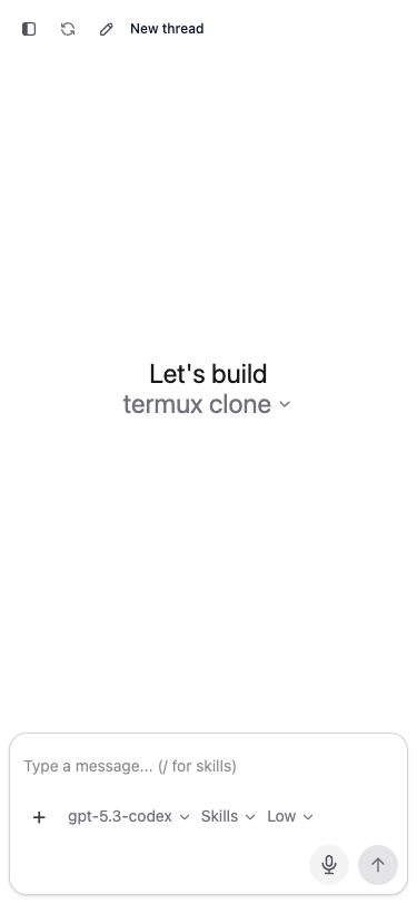 Chat mobile screenshot