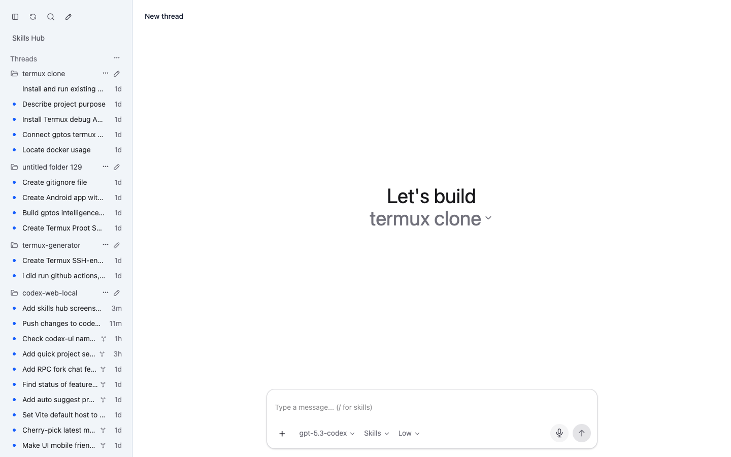 Chat desktop screenshot